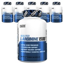 EVLUTIONNUTRITION L-아르기닌 1500mg 캡슐, 100개입, 6개