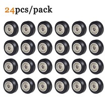 SIMAX3D CNC POM 풀리 휠 3d 프린터 부품 12/24 pcs 플라스틱 베어링 아이들러 기어 펄린 엔더 3 키트, 02 Round Pulley-24pcs