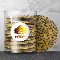 [숲베이커리] 수제 깨전병 90g 쌀로만든 건강한 쿠키 고소한 추억의간식 검은깨 참깨