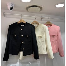 블랙수 코코 트위드 쟈켓