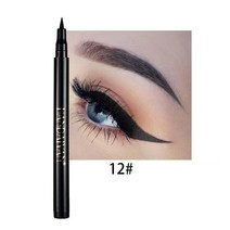 BLOWFISH FUGU컬러 아이라이너2p 붓펜 워터프루프 아이라이너 리퀴드 아이라이너12가지 색상리퀴드, 12#2p