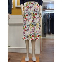 BCBG 세이브존01 파인 플라워 스커트 B2B4S226