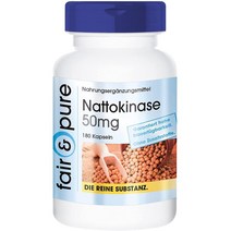독일직구 낫토키나아제 50mg 180 낫토키나제 2000 FU 하루 종자 비건 마그네슘 스테아레이트 없음 (3개월용 캡슐), 수량, 상세참조