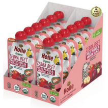 라이브잇 홀레 지브라 비트 프루트 퓨레 & 베지 주스 어린이 스무디 100g, 사과 + 바나나 + 비트쥬스, 24개입