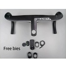 자전거 카본 핸들바 ALANERA신제품 화이트 데칼 로드 바이크 핸들 바 포크 스티어링 마운트 포함, [11] 420 90