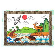 십장생벽걸이 5인용, 단품