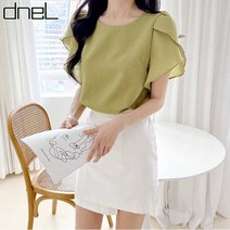드넬 드넬 튤립소매블라우스DWB22045A