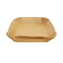 에어 프라이스 일회용 베이킹 페이퍼 등급 베이킹 프라이어 종이 오일 방지, 갈색, 50 시트