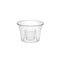 Party Essentials 부드러운 플라스틱 보머 샷 컵 Jager Blaster Power Bombs 컵 3온스 100개 투명, 50개(1팩), 분명한