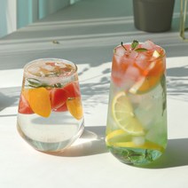 항아리 플리츠 내열 유리잔 4종 921406EA, 이든 링클001_내열유리잔 420ml, 본상품선택