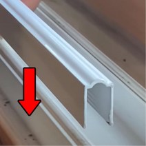 파손샷시 보수용 덧댐방식 샤시레일 1.5미터 샷시문, 1개