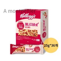 켈로그 에너지바 K 레드베리, 900g, 25개