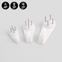 힘찬쇼핑_ 핀후크 행거 후크핀 벽걸이 벽지걸이 부엌 아이디어못, 중(3P), 중(3P)