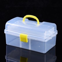 휴대용공구함 공구대 작업대 정리함Transparent Folded Tool Jewelry Tools Storage Boxes Component Parts