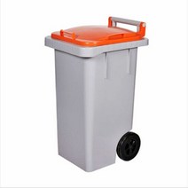 음식물쓰레기통 잔반보관통 60L 밀폐 이동통 수거통, 녹색