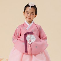 [아가명주] 레이나은박당의 유아 아동 돌 아기 여아 한복 세트