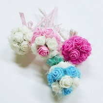 [허브플러스]플라워 부케볼펜 4종, 블루