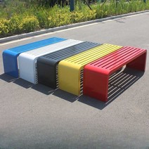 벤치의자 야외벤치 인테리어 공원 의자 철제 긴 카페, 100x40x45(블랙)