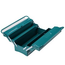 다용도 가정용 3단 철제공구함 툴 가방 상자 초록색상