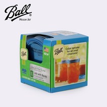 볼 메이슨 자 블루 과일청병 드링킹 와이드 뚜껑 6W4301FB, 1개, 1개