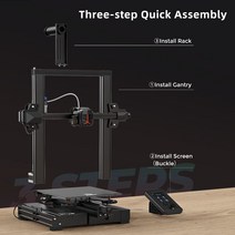 프린트보드 필라멘트 Creality Ender 3 V2 Neo 3D 프린터 CR 터치 자동 레벨링 키트 및 프린터 PLA 블랙 1.75mm 1KG114562