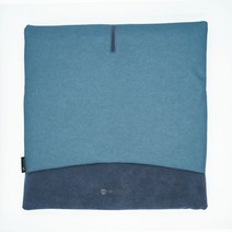 차량용 방석 뫼르소 듀오 샤무드 럭스 코티드 알칸타라 사계절 고급 고밀도 메모리폼 스펀지 겨울 여름 휠체어 의자 쇼파 사무실 학생 복원력좋은 국내산 최고의품질 자동차 용품 쇼핑몰, 1개, 코발트블루
