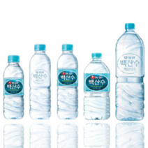 백산수 무라벨 미니 미니생수 유라벨 랜덤 330ml 500ml 1리터, 12개