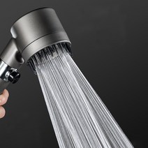 고급 수압 상승 필터 샤워기 고압 미스트 분사 온오프 스탑 물멈춤 버튼 두피 마사지 욕실 샤워 헤드, 샤워헤드 단품