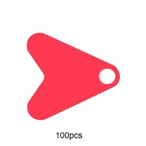 스피너 스푼 플라스틱 꼬리 낚시에 대 한 100pcs 낚시 미끼 붉은 심장 장식 조각 액세서리를, CHINA, 15mm_CHINA