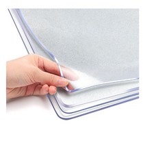 라운드 식탁 매트 맞춤제작 테이블 두꺼운 pvc 방수 뜨거운 절연 고급 대형 아크릴판, 80x140cm, 스크럽 3.0  둥근 모서리