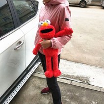 웃는엘모인형 엘모 굿즈 Elmo 세서미 스트리트 애착인형 35/60/70cm 빅버드 쿠키 몬스터, As Picture, 60cm XX eye Elmo
