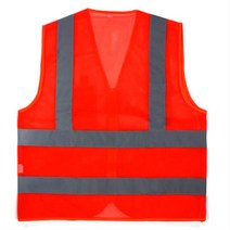 초특대 주머니3개 주황색 빛반사 안전조끼 XXXL 3개입 차도공사용 반사테이프 주차요원, 3개