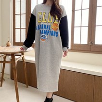 수키 소매배색 클럽기모원피스 1109483