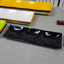 컬러 멜라민 웰빙 3절 찬기 소 G-5031 빨강 BB 3칸 반찬, 컬러멜라민 웰빙3절찬기중 G-5032, 노랑