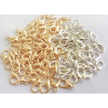 유신통상 랍스터고리 12mm 14mm, 100개, 어두운 실버