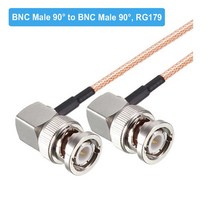 RG179 케이블 75 Ohm BNC 남성 직각 플러그 커넥터 어댑터 비디오 카메라 SDI 캠코더 HD-SDI/3G-SDI/4K/8K, 01 BNC M90 to BNC M90_23 18M