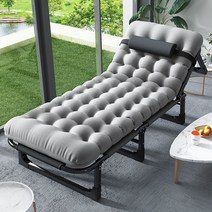 세계일주 접이식침대+매트리스 ZY47, 블랙+매트리스, 175*56*30cm