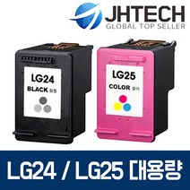LG24 LG25 잉크 LIP2250 LIP2210 2230 2290 2270 2250C, 1Ea, LG LIP2270 잉크 LG24 XL 대용량 완벽호환 검정