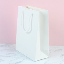 도시락 종이 쇼핑백 소량 무지 사각 종이가방 다용도 휴대용 옷가게, 색상/사이즈, 대 - 골드