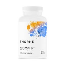 미국 직배송 Thorne Research - Mens Multi 50+ - Comprehensive Daily Multi-Vit B08779P9P1, 1개, 180캡슐