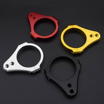 3154mm 범용 스티어링 댐퍼 브래킷 포크 클램프 지원 홀더 바이크 오토바이 레이싱 거리 ATV 전기 스쿠터 킥보드, [04] Black 35mm