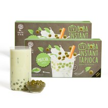 [펄트리] 홈카페 대만 타피오카펄 말차 버블티 키트 1세트(4개입), 말차 버블티 2세트(8개입)