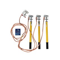 전차선접지걸이 접지선 발전소 배전실 구리선 공구, 투명한 10KV 실외 7미터