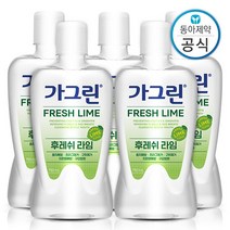 가그린 라임 가글 750ml 5개 구강청결제/입냄새제거, 단품