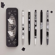 153 블랙버니 볼펜 0.5 틴케이스 5본입 모나미, 단품