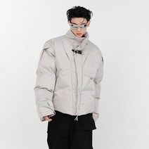 남자 롱 패딩 틈새 디자인 스탠드 칼라 코튼 코트 금속 심플 두꺼운 솔리드 컬러 어 넥