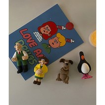 월레스와 그로밋 석고방향제, 펭귄, 라이트블루, 차량용