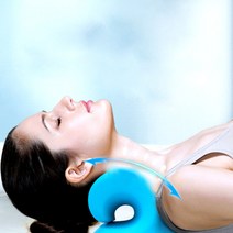 헤몬 거북목교정기 일자목 목 자세 교정기 넥스트레쳐 목스트레칭기구, 블루