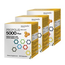 헬스윈 프로폴리스 5000mg 플러스 90캡슐, 3개