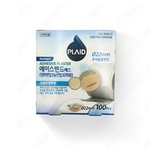 에이스밴드에스 원형 주사 밴드 밴드랩 반창고 22mm 100매